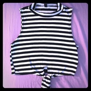 Striped crop top